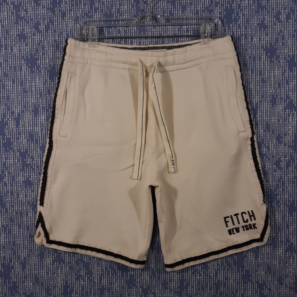 Abercrombie & Fitch Shorts Mens M‎ 32 x 9 Elastic Waist Heavy Vintage Y2K 00's
